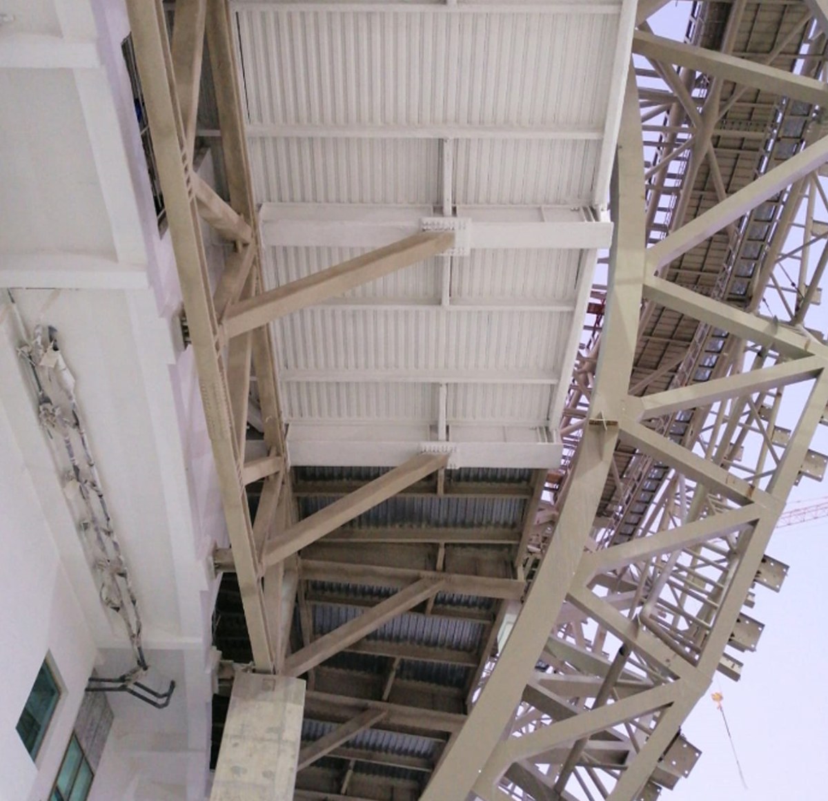 Lusail Stadium (استاد لوسيل) shell structure during construction, Doha, Qatar